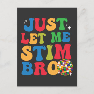 Funny Autistic Autismus Awareness Lass Me Stim Einladungspostkarte