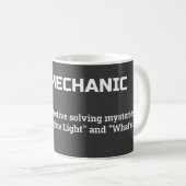 Funny Auto Mechanic Coffee Cup Kaffeetasse (VorderseiteRechts)