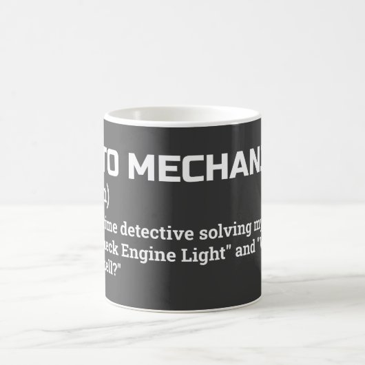 Funny Auto Mechanic Coffee Cup Kaffeetasse (Mittel)