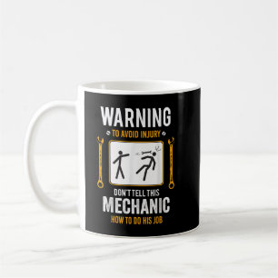 Funny Auto Mechanic Geschenk für Männer Warnung zu Kaffeetasse
