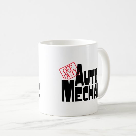 Funny Auto Mechanic Kaffeetasse (VorderseiteRechts)