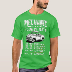 Funny Auto Mechanical Stundensatz Gift Arbeitslose T-Shirt