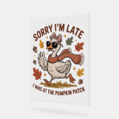 Funny Autumn Goose Acrylschild (Winkel)