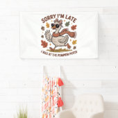 Funny Autumn Goose Banner (Insitu)