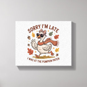 Funny Autumn Goose Leinwanddruck