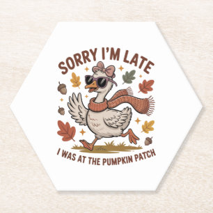 Funny Autumn Goose Untersetzer