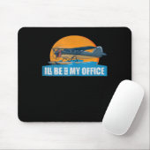 Funny Aviation Apparell Be Office Funny Pilot Gesc Mousepad (Mit Mouse)