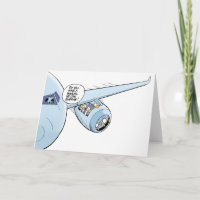 Funny Aviation Cartoon Duck Grußkarte