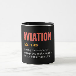 Funny Aviation Definition Tasse