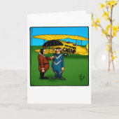 Funny Aviation History Monat Grußkarte Karte (Gelbe Blume)