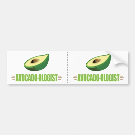 Funny Avocado Autoaufkleber (Vorne)
