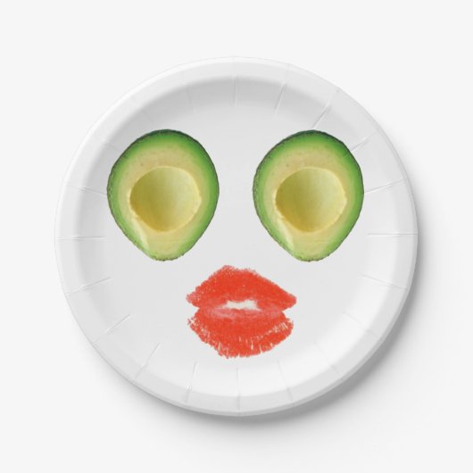 Funny Avocado Face 4Frances Pappteller (Vorderseite)