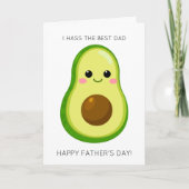 Funny Avocado Fruit Pun Father's Day Card Karte (Vorderseite)
