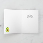 Funny Avocado Fruit Pun Father's Day Card Karte (Innenseite)