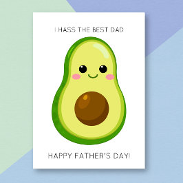 Funny Avocado Fruit Pun Father's Day Card Karte