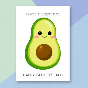 Funny Avocado Fruit Pun Father's Day Card Karte