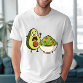 Funny Avocado Guacamole Cartoon Design T-Shirt