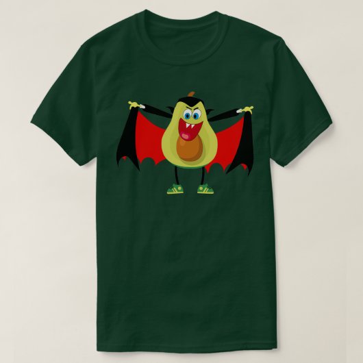 Funny Avocado Halloween-Aufkleber T-Shirt (Design vorne)