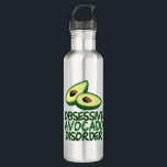Funny Avocado Lover Edelstahlflasche<br><div class="desc">Obsessiv Avocado Störung Spaß Wasserflasche Geschenk. Ich Liebe Avocados und grüne gesunde Lebensmittel. Besonders in köstlichen Dingen wie Guacamole. Ein niedliches Geschenk für einen Feinschmecker oder Vegetarier.</div>