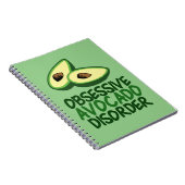Funny Avocado Lover Green Notizblock (Rechte Seite)