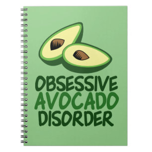 Funny Avocado Lover Green Notizblock