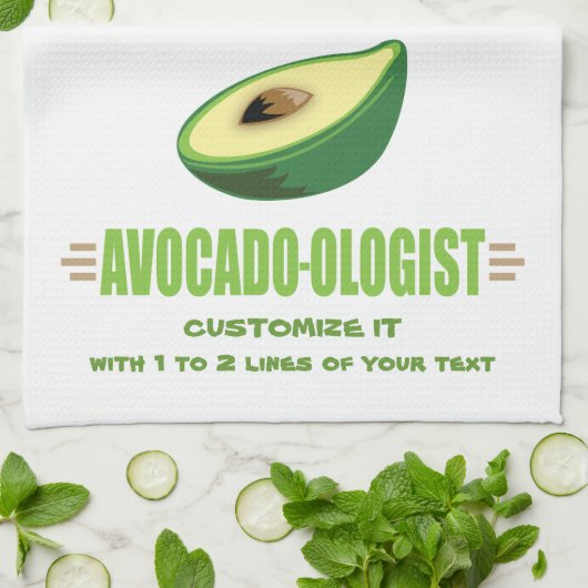Funny Avocado Lover Handtuch (Gefaltet)