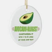 Funny Avocado Lover Keramikornament (Rechts)
