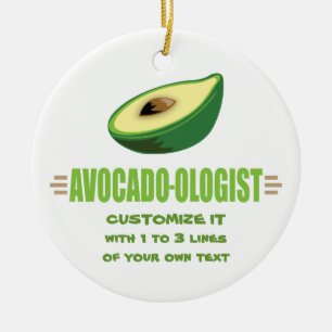 Funny Avocado Lover Keramikornament