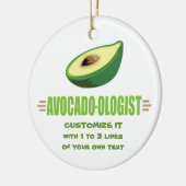 Funny Avocado Lover Keramikornament (Links)