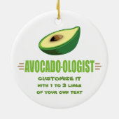 Funny Avocado Lover Keramikornament (Hinten)