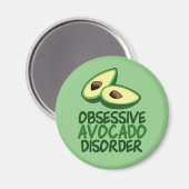 Funny Avocado Lover Magnet (Vorderseite/Rückseite)