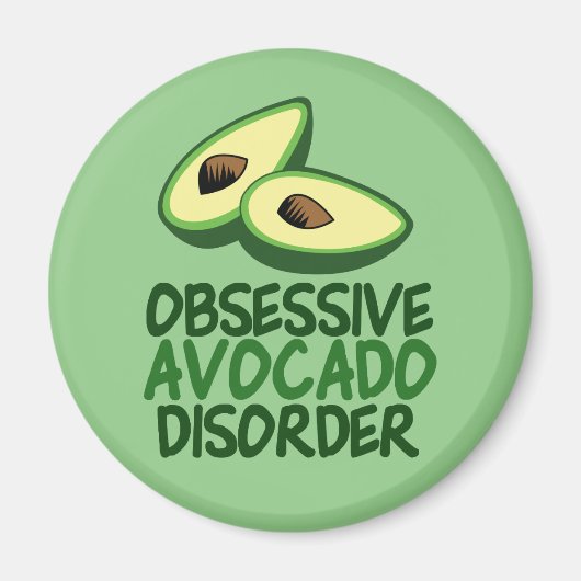 Funny Avocado Lover Magnet (Vorne)