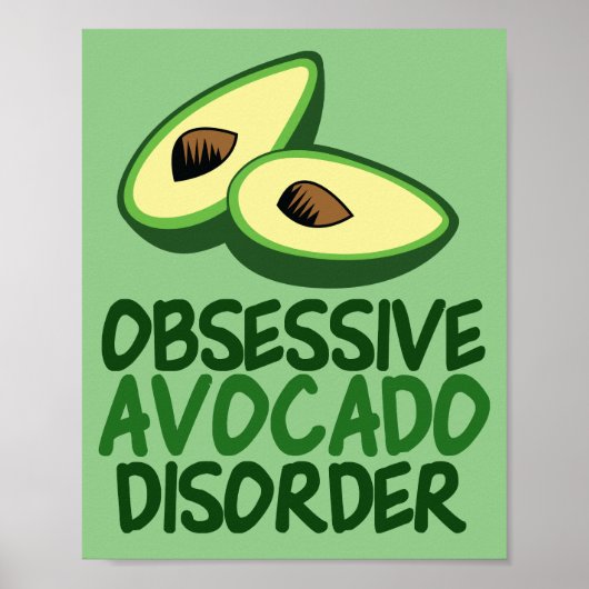 Funny Avocado Lover Poster (Vorne)