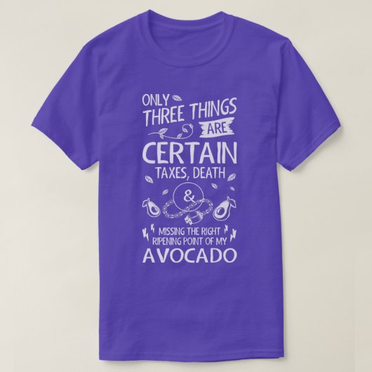 Funny Avocado Lover T-Shirt (Design vorne)