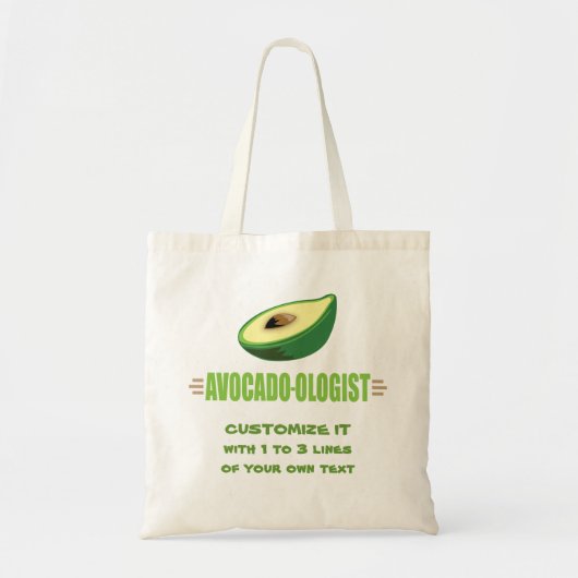 Funny Avocado Lover Tragetasche (Vorne)