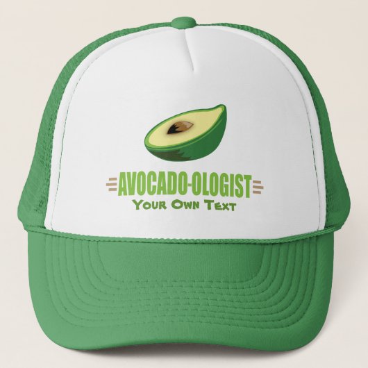 Funny Avocado Lover Truckerkappe (Vorderseite)
