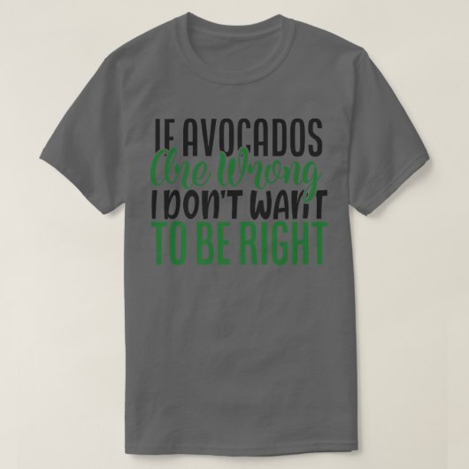 Funny Avocado Lovers T-Shirt (Design vorne)