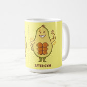 Funny Avocado, Niedliches Fruchtmeme Kaffeetasse (VorderseiteRechts)