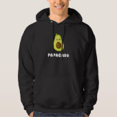 Funny Avocado Papacado Cute Dad Pun Avocado Hoodie (Vorderseite)