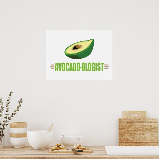 Funny Avocado Poster (Küche)
