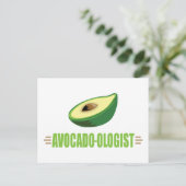Funny Avocado Postkarte (Stehend Vorderseite)