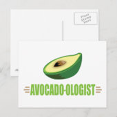 Funny Avocado Postkarte (Vorne/Hinten)