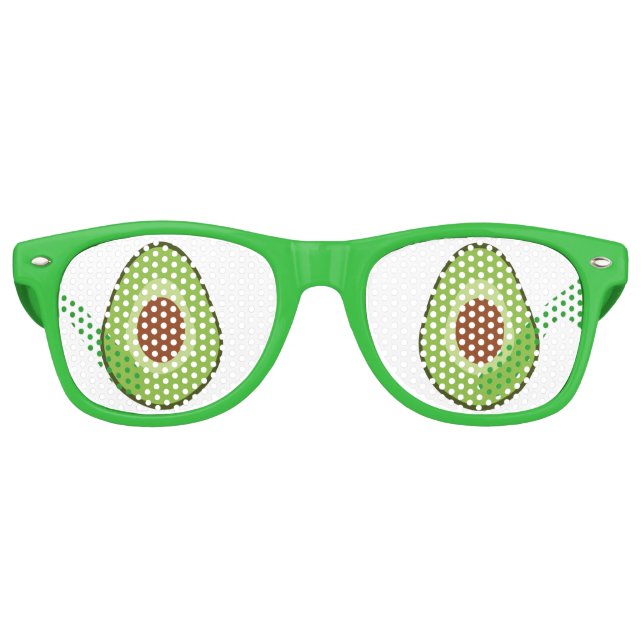Funny Avocado Shades Partybrille (Vorderseite)