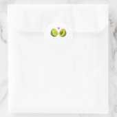 Funny Avocado Sie Complete Me Niedlich Avocado Runder Aufkleber (Tasche)