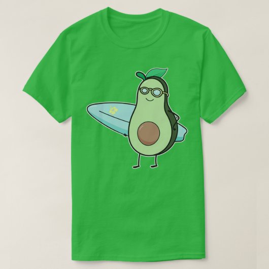 Funny Avocado Surfen Funny Gift für Surfer T-Shirt (Design vorne)