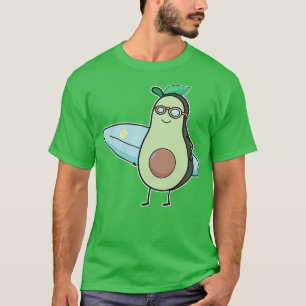 Funny Avocado Surfen Funny Gift für Surfer T-Shirt