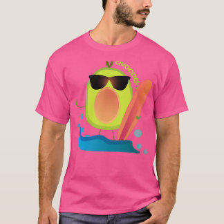 Funny Avocado Surfen Niedlich Funny Avocado T-Shirt