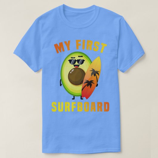 Funny Avocado Surfgiff für Liebhaber des Surfens 1 T-Shirt (Design vorne)