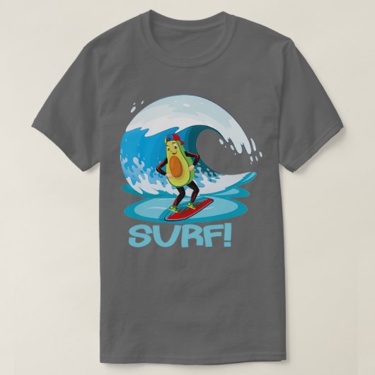 Funny Avocado Surfsticker Classic TShirt (Design vorne)