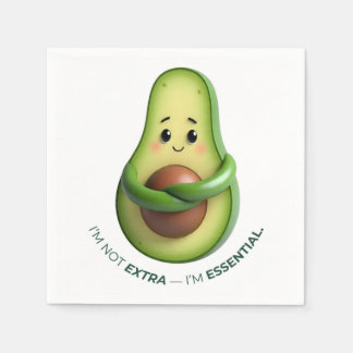 Funny Avocado Tote – I’m Not Extra, I’m Essential Serviette